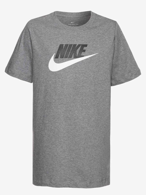 T-SHIRT GIROCOLLO UNISEX DA RAGAZZI GRIGIO