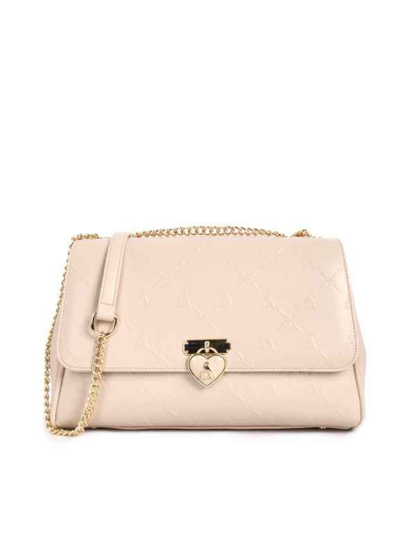 BORSA MONOGRAMMA L'ATELIER DU SAC DONNA CREMA
