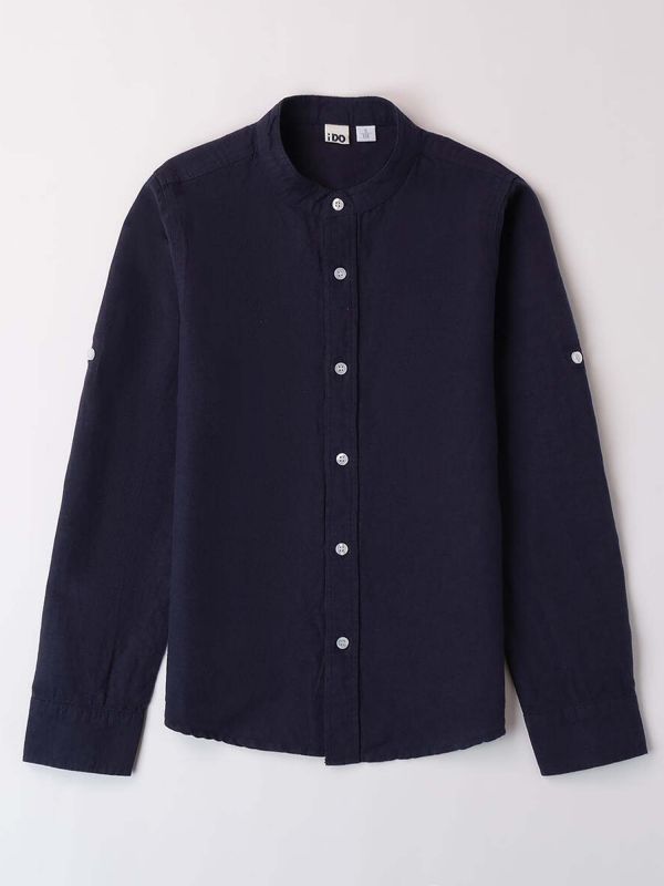 CAMICIA IN LINO IDO RAGAZZO BLU