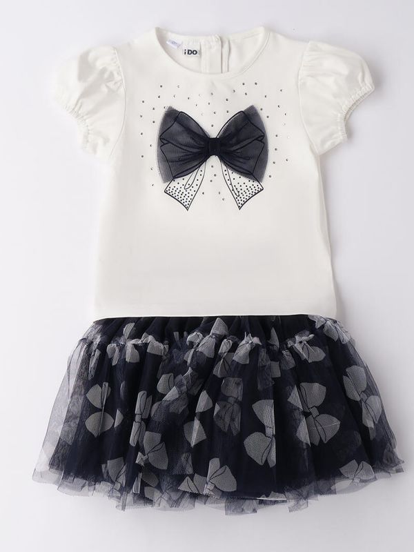 IDO T-SHIRT+GONNA - BIANCO-BLU