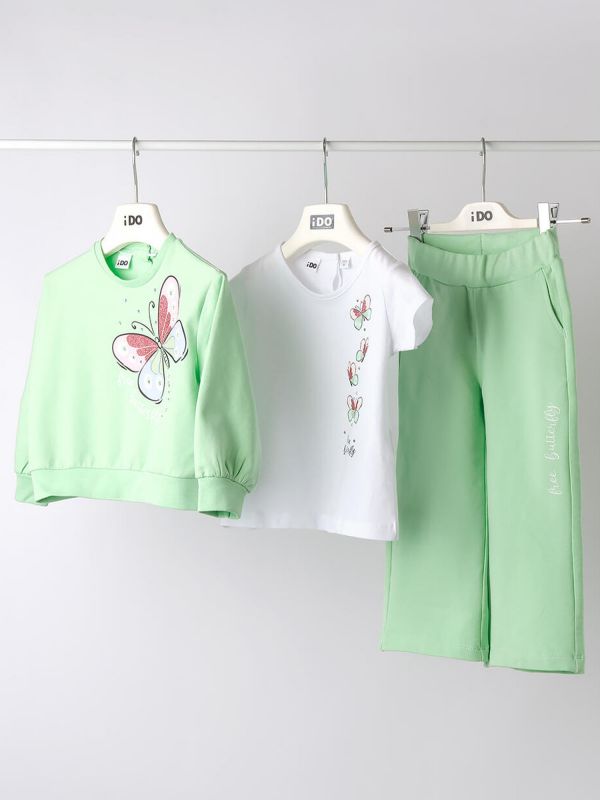 TUTA 3 PEZZI IDO BAMBINA VERDE