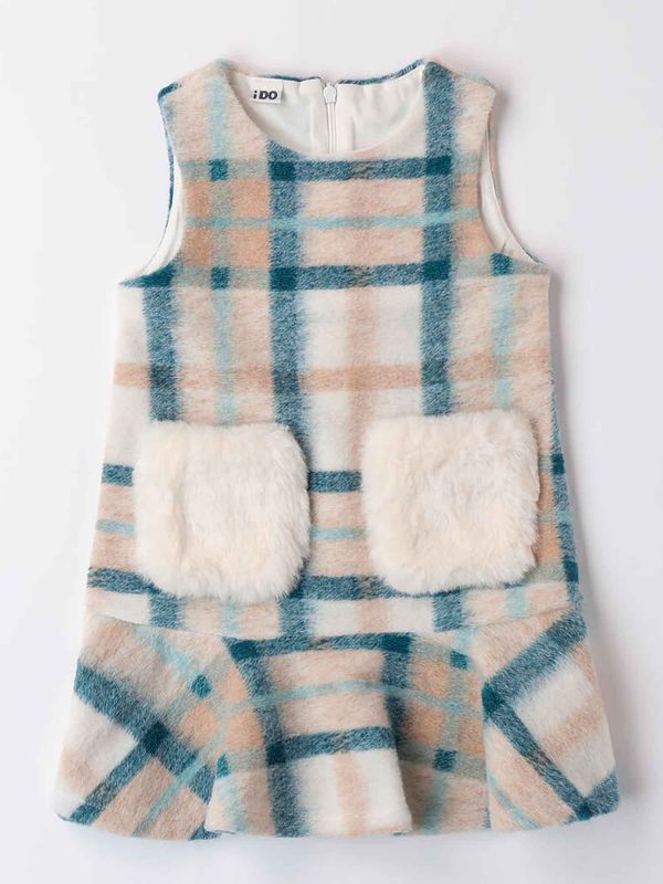 VESTITO SMANICATO IDO BAMBINA CELESTE