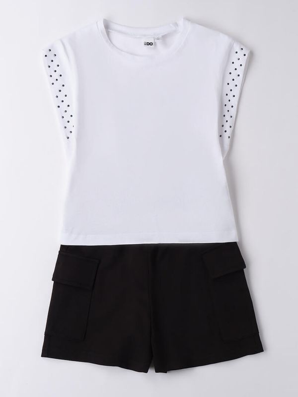 IDO T-SHIRT+SHORT - BIANCO-NERO