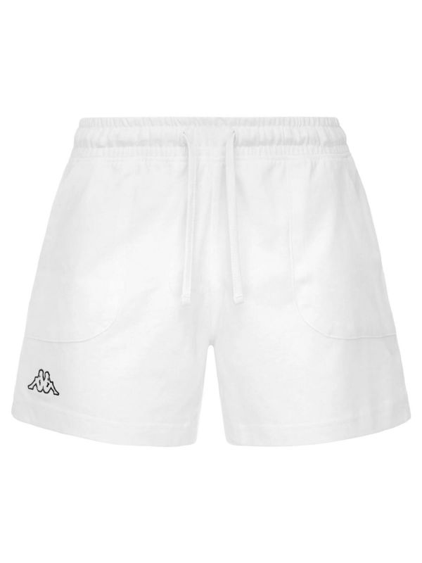 SHORT SPORTIVO CON TASCHE KAPPA DA DONNA BIANCO SHORT SPORTIVO CON TASCHE KAPPA DA DONNA BIANCO