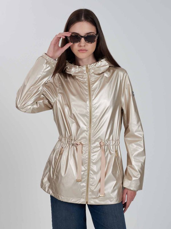 GIUBBINO CON CAPPUCCIO YES ZEE DONNA BEIGE