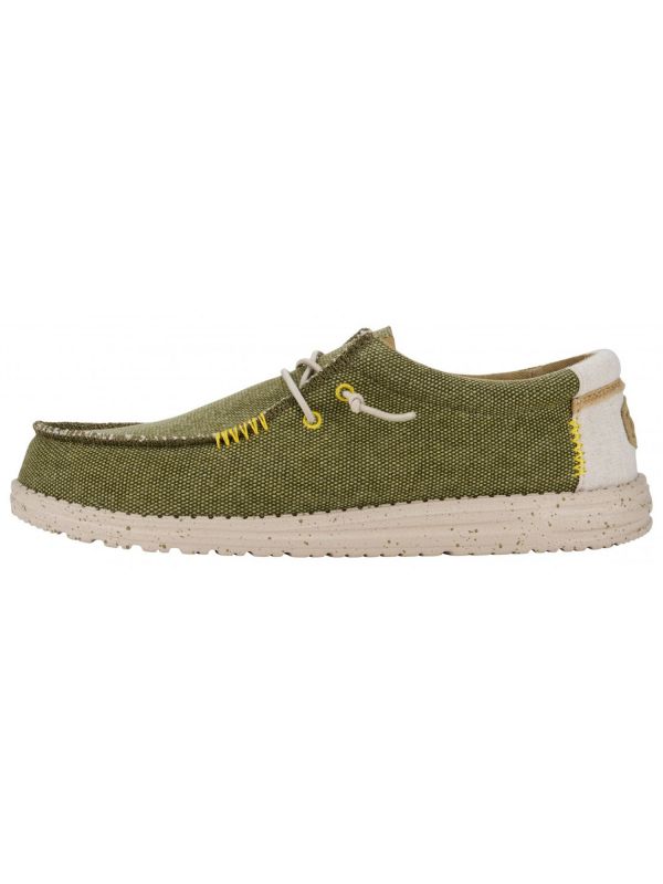 SLIP ON WALLY COASTLINE JUTE HEY DUDE UOMO OLIVA