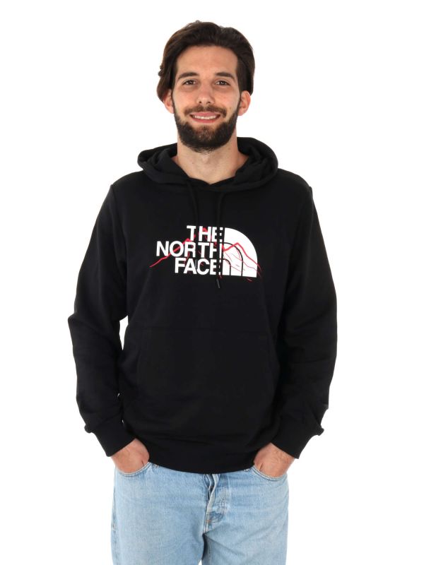 FELPA CON CAPPUCCIO MOUNTAIN LINE THE NORTH FACE UOMO NERO