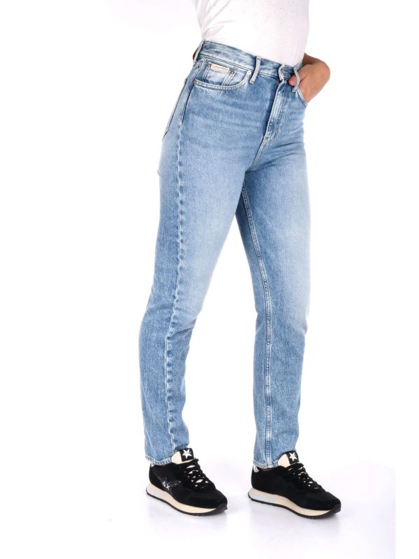 DENIM AUTHENTIC SLIM XSTRAIGHT CALVIN KLEIN DONNA JEANS CHIARO