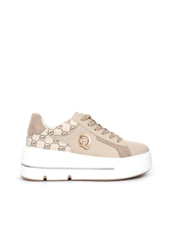 SNEAKERS CON PLATFORM QUEEN HELENA DONNA BEIGE