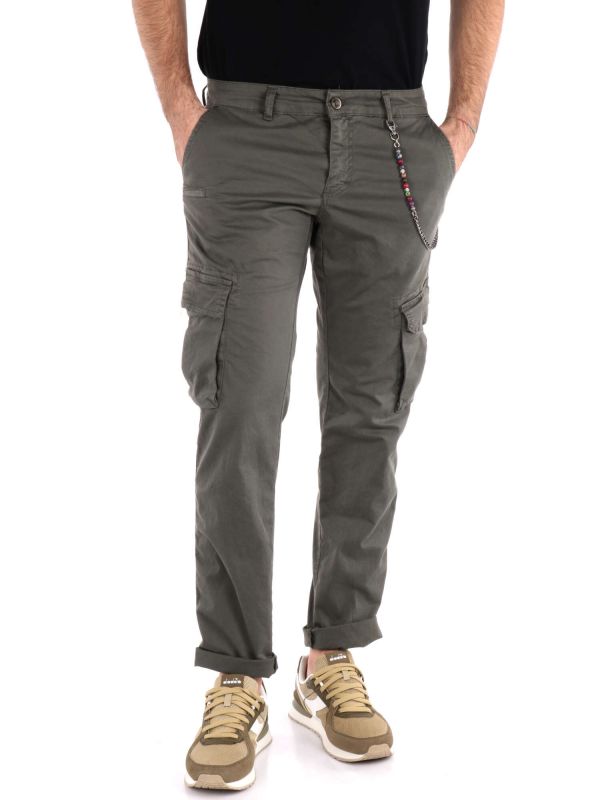 PANTALONE CARGO TORNADO FB UOMO VERDE MILITARE