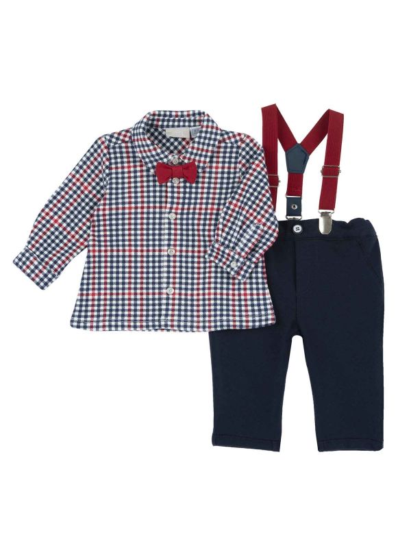 CHICCO SET CAMICIA+P - BLU-ROSSO CHICCO SET CAMICIA+P - BLU-ROSSO