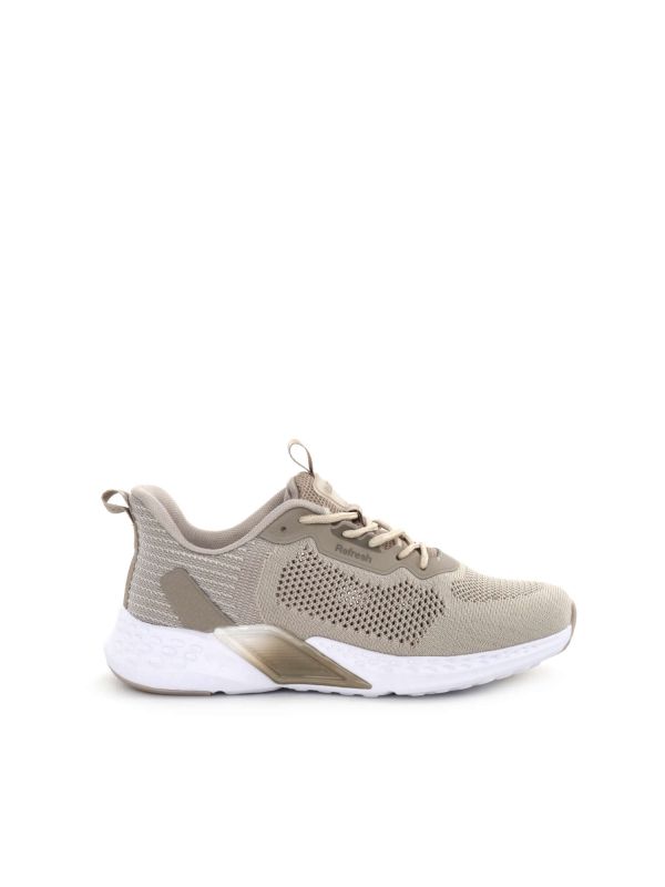 SNEAKERS IN MESH REFRESH DONNA BEIGE