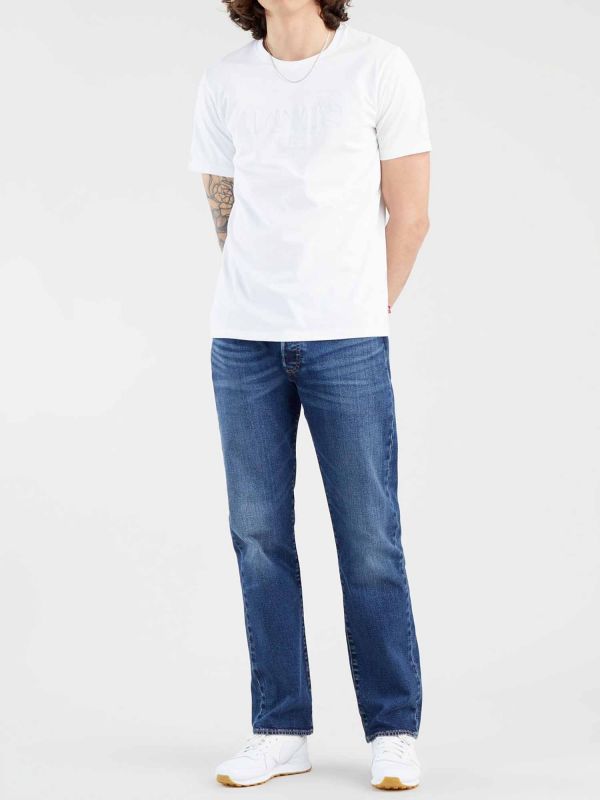 JEANS 501 LEVI'S DA UOMO BLU DENIM