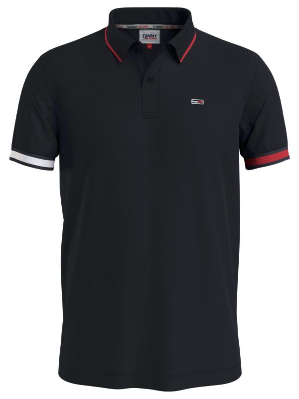 POLO MANICA CORTA UOMO TOMMY JEANS NERO DM0DM12963 BDS Online a 55 92 Meca Moda Dress Shoes