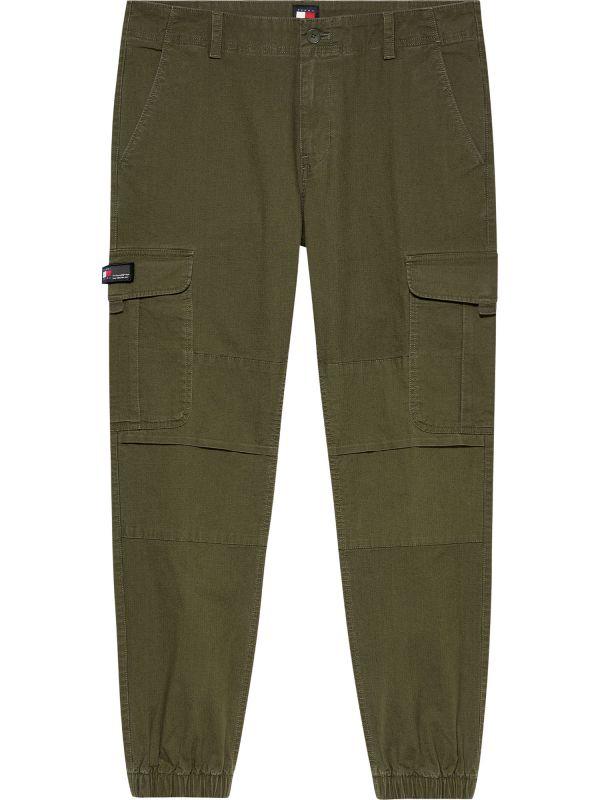 PANTALONI CARGO TOMMY JEANS ETHAN - VERDE MILITARE