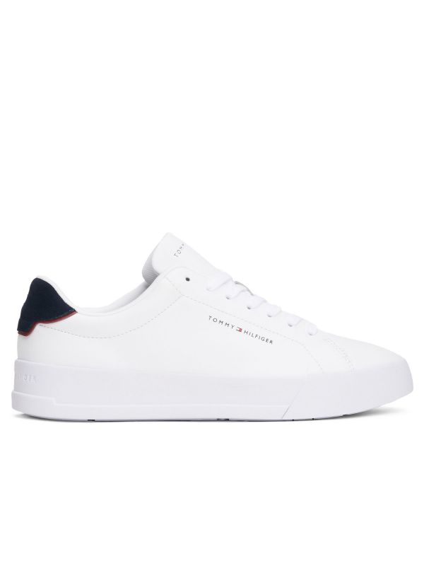 SNEAKERS COURT LTH TOMMY JEANS UOMO BIANCO-BLU