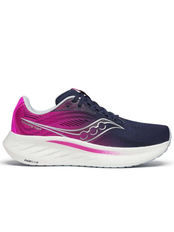SAUCONY RIDE 18 - BLU-FUXIA
