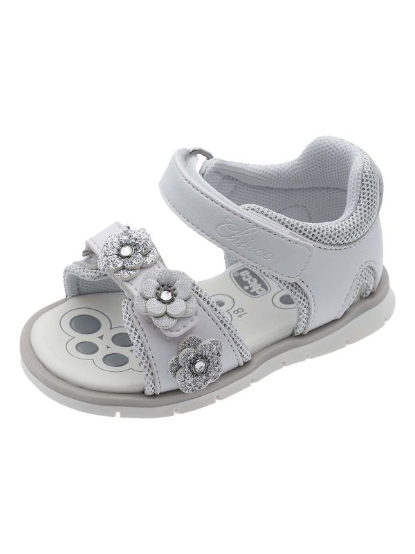 SANDALO CON STRAP FUNTY CHICCO BAMBINA BIANCO SANDALO CON STRAP FUNTY CHICCO BAMBINA BIANCO