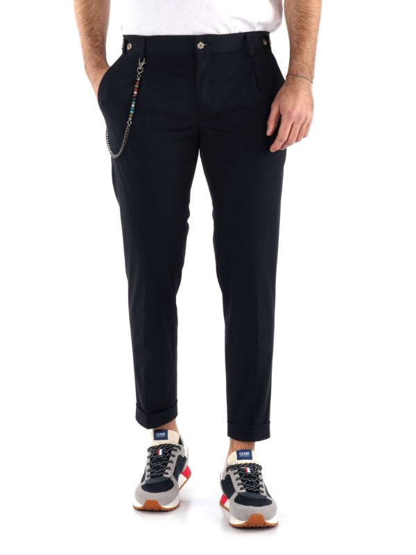 PANTALONE TECNICO CON CATENA FB UOMO BLU
