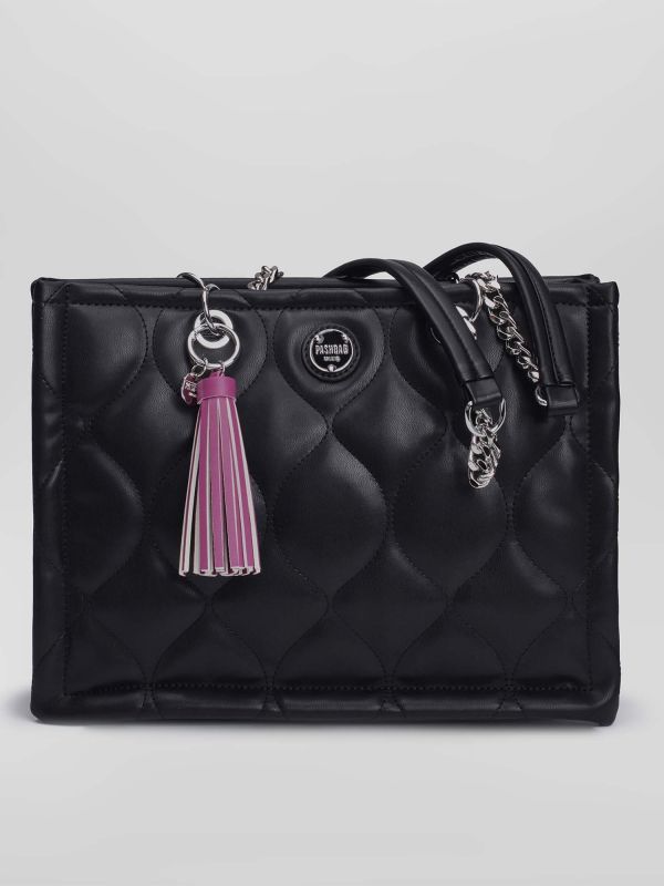 BORSA A DUE MANICI PASHBAG DONNA NERO BORSA A DUE MANICI PASHBAG DONNA NERO