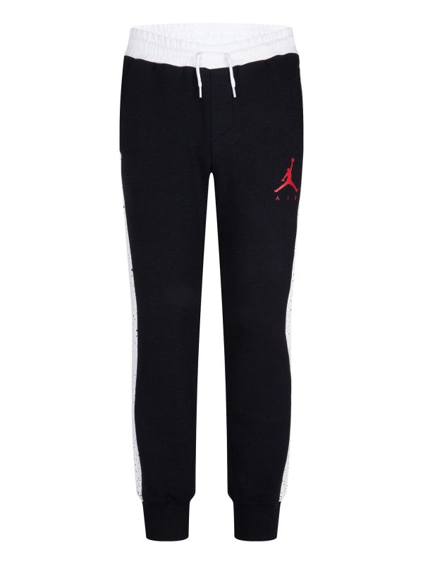 JORDAN PANTA FLEECE - NERO-BIANCO