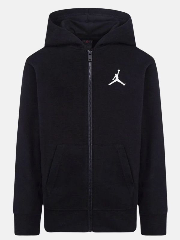 FELPA CON ZIP JORDAN JUNIOR UNISEX NERO