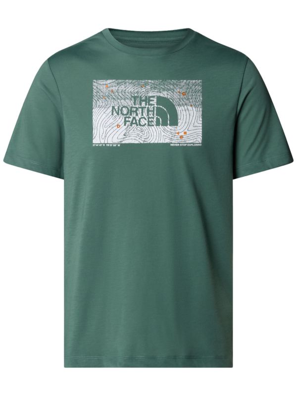 T-SHIRT FOUNDATION ABSTRACT THE NORTH FACE UOMO VERDE