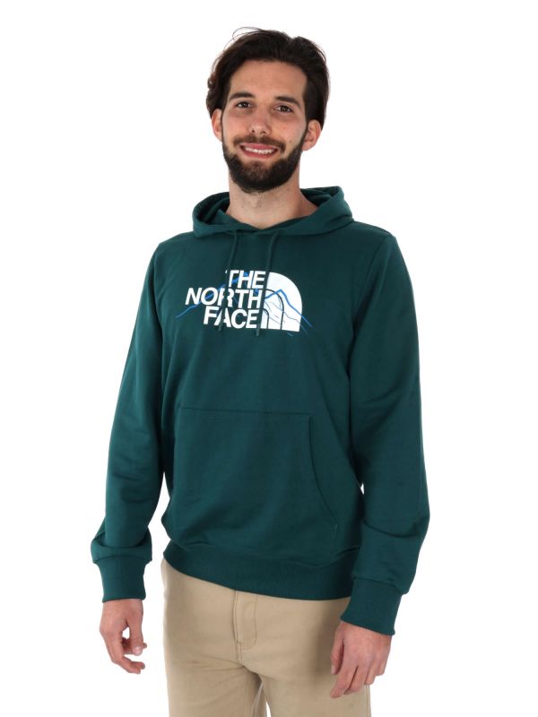 FELPA CON CAPPUCCIO MOUNTAIN LINE THE NORTH FACE UOMO VERDE