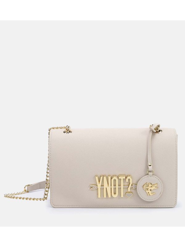 BORSA LOVERS FLAP BAG CON CATENA Y-NOT? DA DONNA CREMA