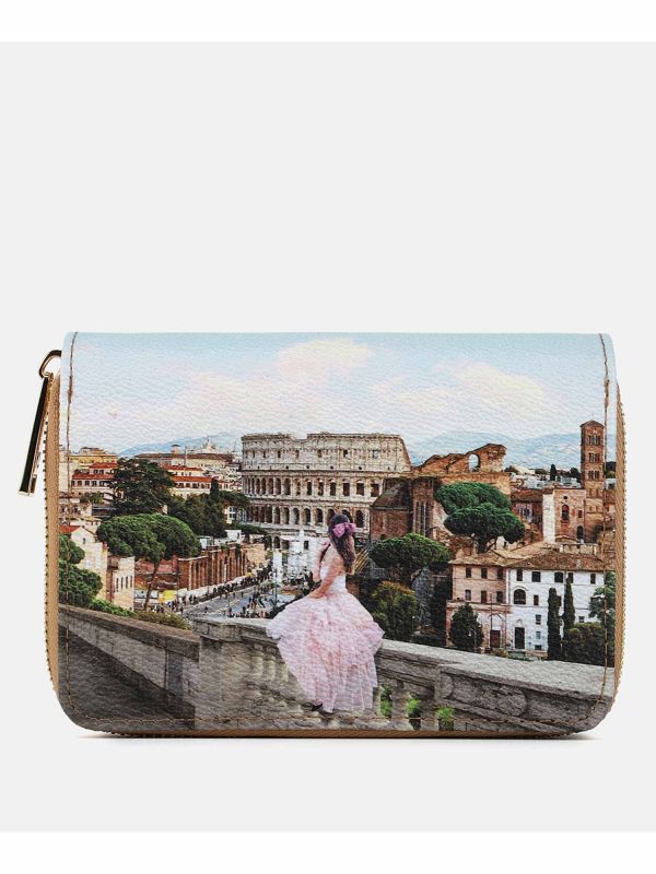 PORTAFOGLI CON ZIP Y-NOT? DA DONNA  ROMA
