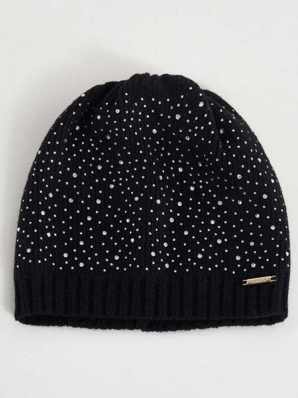 BERRETTO CON STRASS CLARA GAUDI' DONNA NERO BERRETTO CON STRASS CLARA GAUDI' DONNA NERO