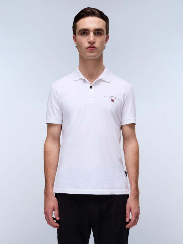 POLO ELBAS NAPAPIJRI DA UOMO BIANCO