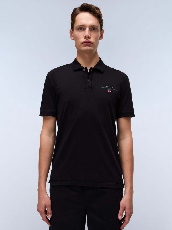 POLO ELBAS NAPAPIJRI DA UOMO NERO