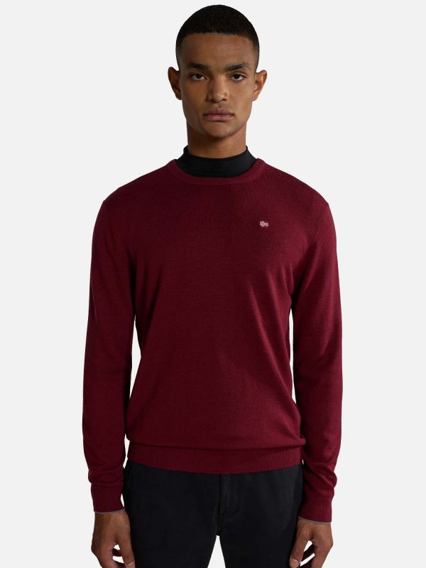 MAGLIA GIROCOLLO NAPAPIJRI DAMAVAND - BORDEAUX