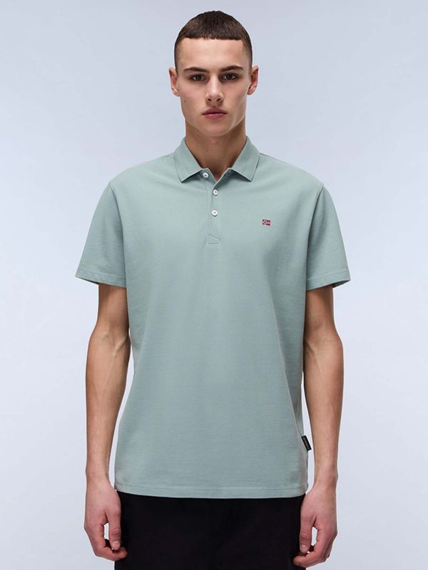 POLO EALIS NAPAPIJRI UOMO VERDE MILITARE