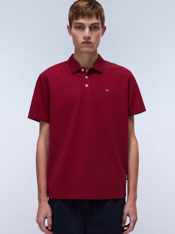 POLO EALIS NAPAPIJRI UOMO BORDEAUX