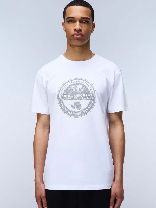 T-SHIRT BOLLO NAPAPIJRI UOMO BIANCO