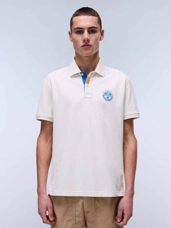 POLO E-CLANIS NAPAPIJRI DA UOMO BIANCO