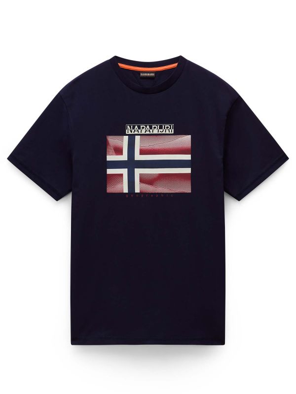 T-SHIRT S-LARI NAPAPIJRI DA UOMO BLU