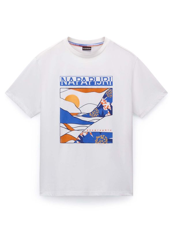 T-SHIRT VALDOR NAPAPIJRI UOMO BIANCO