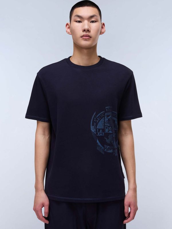 T-SHIRT S-VANNI NAPAPIJRI DA UOMO BLU