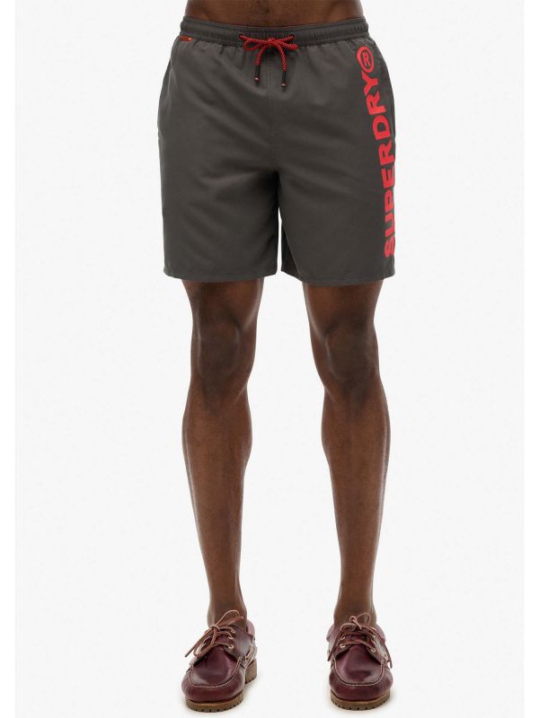 SUPERDRY SPORT GRAPH - GRIGIO ROSSO