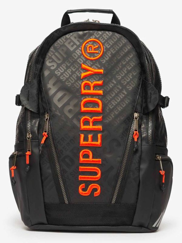 ZAINO CON STAMPA LETTERING SUPERDRY UOMO NERO