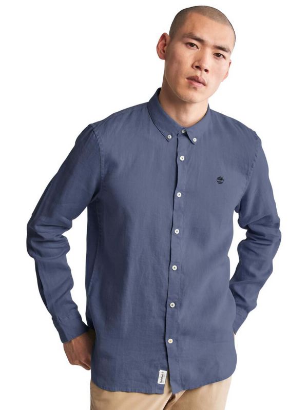 CAMICIA IN LINO TIMBERLAND UOMO DENIM