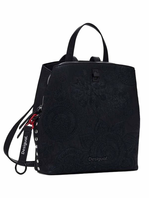 ZAINO MANDALA DESIGUAL DA DONNA NERO