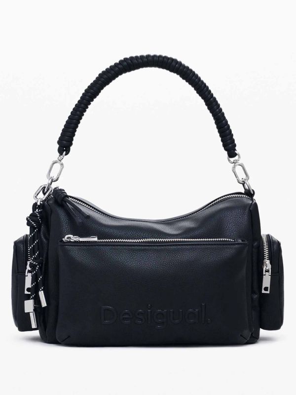 BORSA BOWLING DESIGUAL DA DONNA NERO