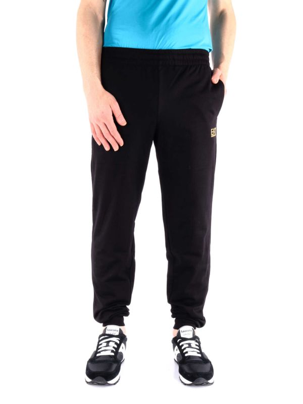 PANTALONE LOGATO EMPORIO ARMANI 7 DA UOMO NERO ORO PJ05Z 8NPV80 P 0208 Online a 49 00 Meca Moda Dress Shoes