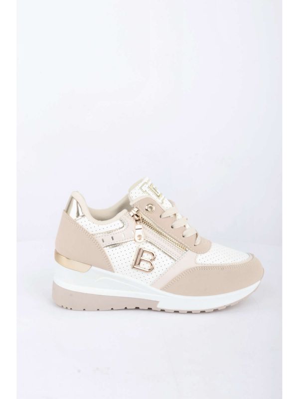 SNEAKERS CON ZEPPA LAURA BIAGIOTTI DONNA BEIGE