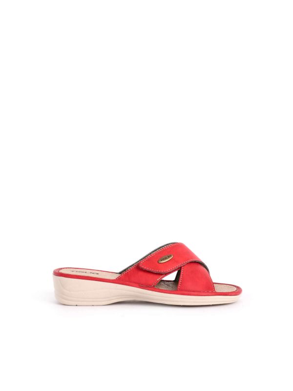 CIABATTA SOPHIA TIGLIO DONNA ROSSO