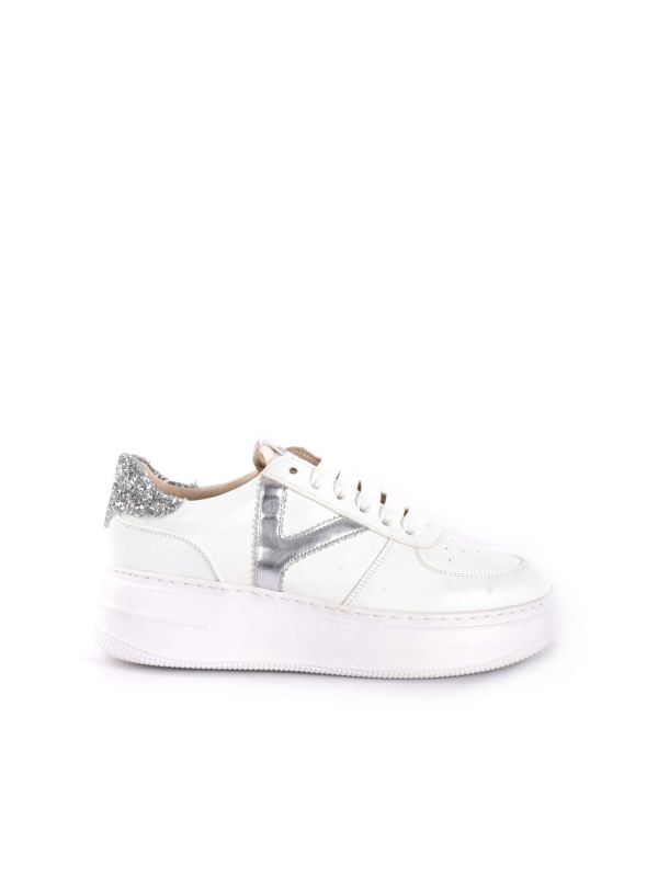 SNEAKERS PLATFORM VENUS KEYS DONNA BIANCO ARGENTO